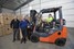 Modified Toyota Forklift Puts Worker In The Box Seat Modified Toyota Forklift Puts Worker In The Box Seat